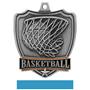 Hasty Awards Basketball shield medal w/neck ribbon