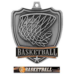 SILVER MEDAL/ULTIMATE BASKETBALL RIBBON