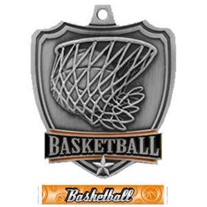 SILVER MEDAL/GRAPHX BASKETBALL RIBBON