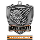 Hasty Awards 2.5" Basketball Shield Medal