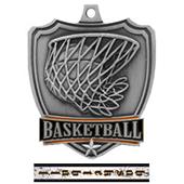 Hasty Awards 2.5" Basketball Shield Medal