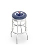 Edmonton Oilers NHL Ribbed Double-Ring Bar Stool