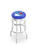 New York Rangers NHL Ribbed Double-Ring Bar Stool