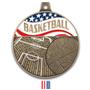 Hasty Awards 2.25" Americana Basketball Medals
