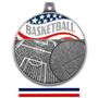 Hasty Awards 2.25" Americana Basketball Medals