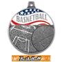 Hasty Awards 2.25" Americana Basketball Medals