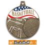 Hasty Awards 2.25" Americana Basketball Medals