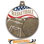 Hasty Awards 2.25" Americana Basketball Medals
