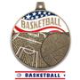 Hasty Awards 2.25" Americana Basketball Medals