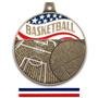 Hasty Awards 2.25" Americana Basketball Medals
