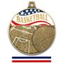 Hasty Awards 2.25" Americana Basketball Medals