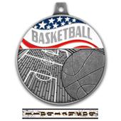 Hasty Awards 2.25" Americana Basketball Medals