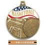 Hasty Awards 2.25" Americana Basketball Medals