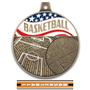 Hasty Awards 2.25" Americana Basketball Medals