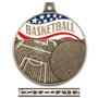 Hasty Awards 2.25" Americana Basketball Medals