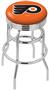 Philadelphia Flyers NHL Rib Double-Ring Bar Stool