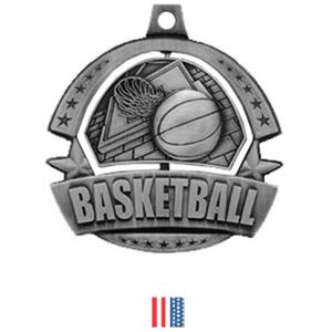 SILVER MEDAL/FLAG RIBBON