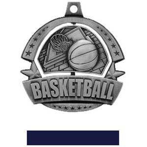 SILVER MEDAL/NAVY RIBBON