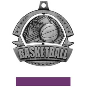 SILVER MEDAL/PURPLE RIBBON
