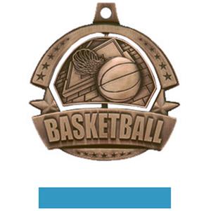 BRONZE MEDAL/LT. BLUE RIBBON