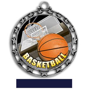 SILVER MEDAL/NAVY RIBBON