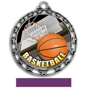 SILVER MEDAL/PURPLE RIBBON