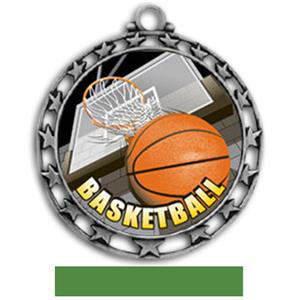 SILVER MEDAL/GREEN RIBBON