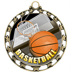 BRONZE MEDAL/AMERICANA BASKETBALL RIBBON