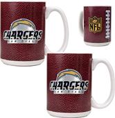 NFL San Diego Chargers Gameball Mug (Set of 2)