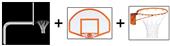 Create-Your-Own Gooseneck Basketball System-6' Ext Create-Your-Own Gooseneck Basketball System-6' Ext