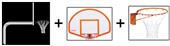 Create-Your-Own Gooseneck Basketball System-6' Ext Create-Your-Own Gooseneck Basketball System-6' Ext