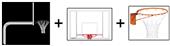 Create-Your-Own Gooseneck Basketball System-6' Ext