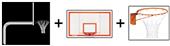Create-Your-Own Gooseneck Basketball System-6' Ext Create-Your-Own Gooseneck Basketball System-6' Ext