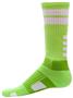 Red Lion Flash Fluorescent Green Crew Socks