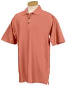 TRI MOUNTAIN Belmont Rib Striped Golf Shirt