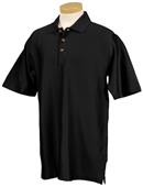 TRI MOUNTAIN Belmont Rib Striped Golf Shirt