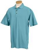 TRI MOUNTAIN Belmont Rib Striped Golf Shirt