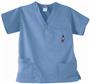 Creighton University Sky 3-Pocket Scrub Tops