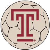Fan Mats Temple University Soccer Ball Mat