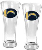 NFL San Diego Chargers 2 Piece Pilsner Glass Set