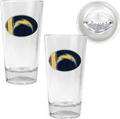 NFL San Diego Chargers 2 Piece Pint Glass Set