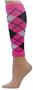 Red Lion Neon Pink Argyle Compression Leg Sleeves