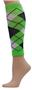 Red Lion Neon Green Argyle Compression Leg Sleeves