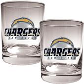 NFL San Diego Chargers 14oz Rocks Glass Set of 2