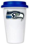 NFL Seattle Seahawks Ceramic Cup with Blue Lid