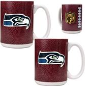 NFL Seattle Seahawks Gameball Mug (Set of 2)