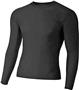 A4 Long Sleeve Compression Crew Shirt