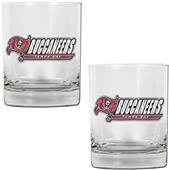 NFL Tampa Bay Buccaneers 2 piece Rocks Glass Set