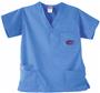 Univ of Florida Gators Sky 3-Pocket Scrub Tops