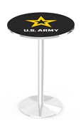 Holland United States Army Round Base Pub Table Holland United States Army Round Base Pub Table